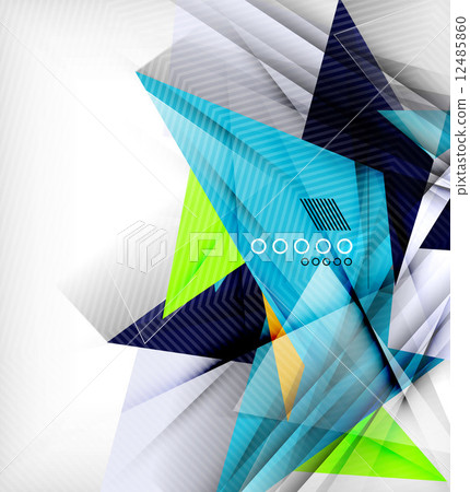 Color triangles, unusual abstract background Color triangles, unusual abstract background 12485860