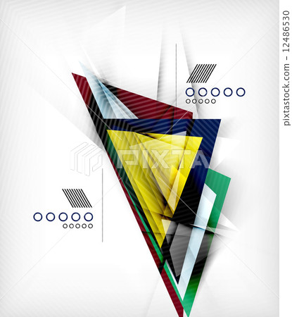Color triangles, unusual abstract background Color triangles, unusual abstract background 12486530