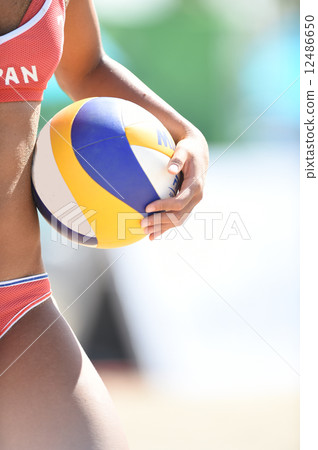 Image of beach volleyball 12486650