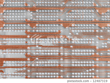Hi-tech electronic circuit board pattern Hi-tech electronic circuit board pattern 12487319