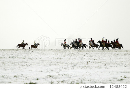 Battle of the three emperors reconstruction - Warriors on horses Battle of the three emperors reconstruction - Warriors on horses 12488422