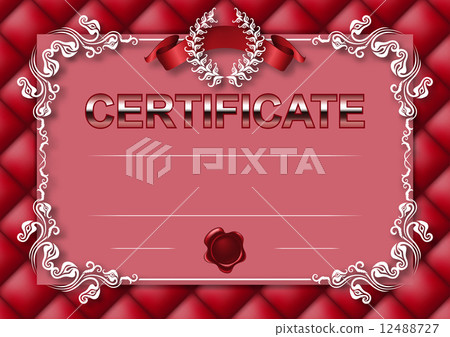 Elegant template of certificate, diploma 12488727