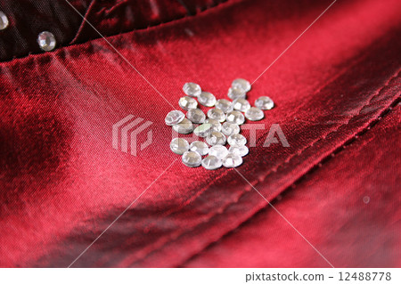 Red fabric 12488778
