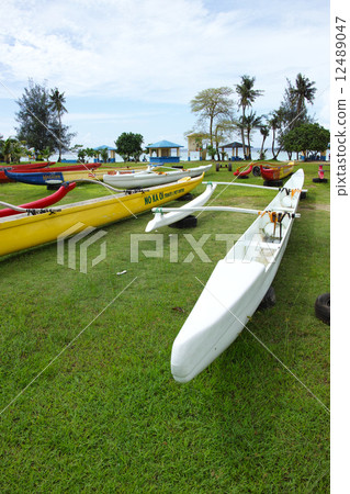 Outrigger canoe of Guam 12489047