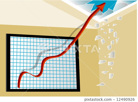 line graph line graph 12490926