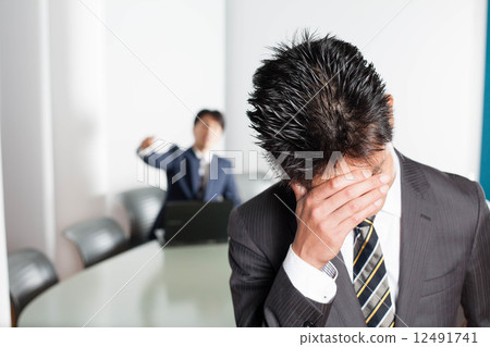 An angry businessman 12491741