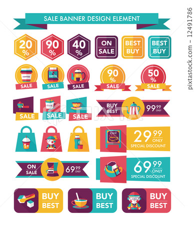 coffee sale banner design flat background set, eps10 coffee sale banner design flat background set, eps10 12491786