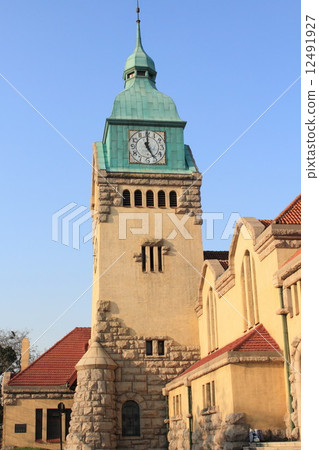 bell tower of Lutheran Church in Qingdao, China bell tower of Lutheran Church in Qingdao, China 12491927