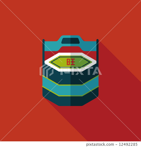 Chinese New Year gift box flat icon with long shadow,eps10 Chinese New Year gift box flat icon with long shadow,eps10 12492285