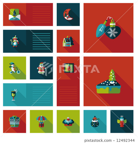 Merry Christmas flat app ui background Merry Christmas flat app ui background 12492344