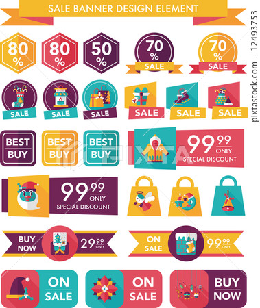 Christmas sale banner design flat background set, eps10 Christmas sale banner design flat background set, eps10 12493753