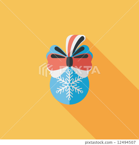 Christmas hanging flat icon with long shadow,eps10 Christmas hanging flat icon with long shadow,eps10 12494507