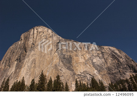 el capitan, monolith, slab of rock 12496095