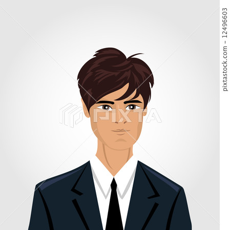 Front face portrait avatar office manager Front face portrait avatar office manager 12496603