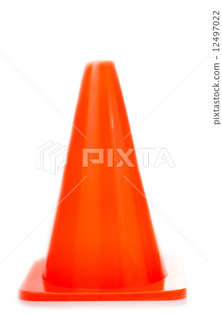 Orange Traffic cones isolate Orange Traffic cones isolate 12497022