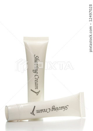 Shaving cream white bottle Shaving cream white bottle 12497028