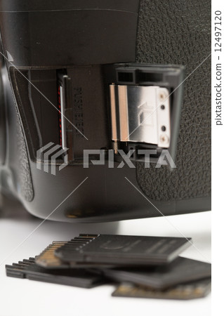 Stack black memory SD card isolated Stack black memory SD card isolated 12497120