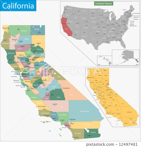 California map California map 12497481
