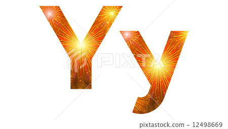 Set of letters, firework, Y 12498669