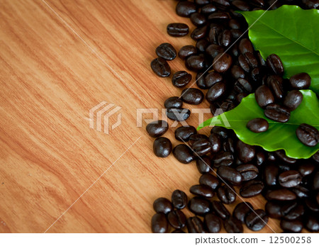 Roasted coffee beans . 12500258