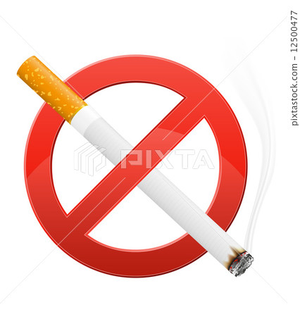 sign prohibiting smoking vector illustration 12500477