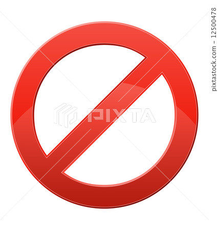 prohibitory sign vector illustration 12500478