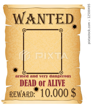 announcement wanted criminal poster vector illustration announcement wanted criminal poster vector illustration 12500495
