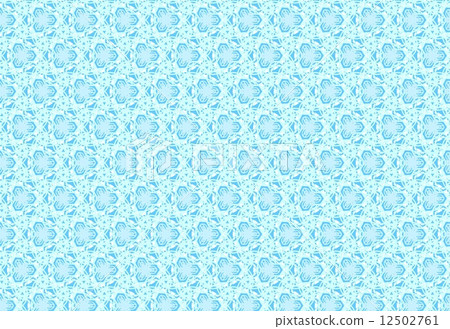 Lace pattern blue - Stock Illustration [12502761] - PIXTA