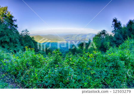Blue Ridge Parkway National Park Sunset Scenic Mountains summer 12503279