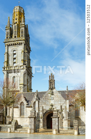 The parish of Lampaul-Guimiliau, Brittany, France. 12503512