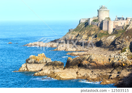 Castle of La Latte. Exterior view. (Brittany, France) 12503515