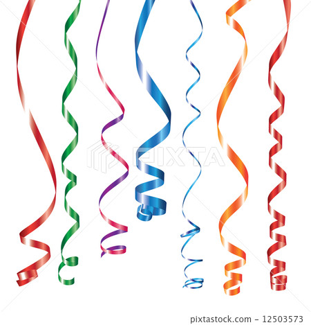 Multi colored curling ribbon 12503573