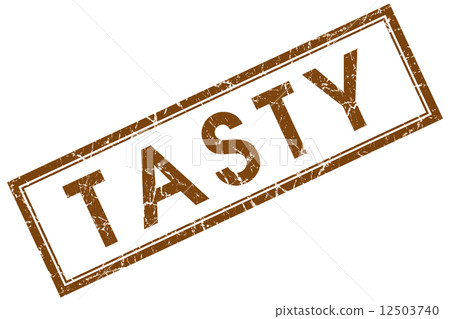 tasty brown square stamp 12503740