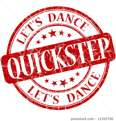 Quackstep Quickstep red vintage grungy isolated round stamp - Stock Illustration ...