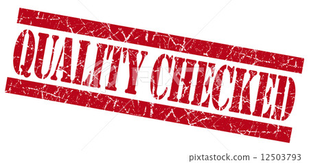 Quality Checked grunge red stamp Quality Checked grunge red stamp 12503793