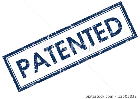 patented blue square stamp patented blue square stamp 12503832