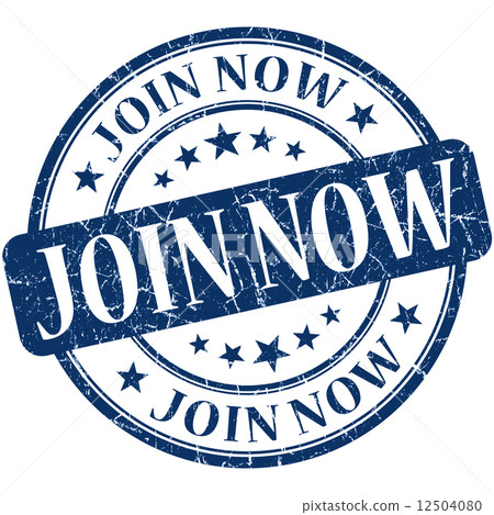 Join now grunge blue round stamp Join now grunge blue round stamp 12504080