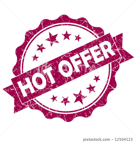 Hot offer pink vintage round grunge seal isolated on white background 12504123