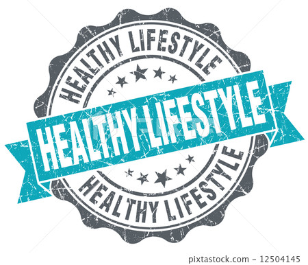 Healthy lifestyle turquoise grunge retro vintage isolated seal Healthy lifestyle turquoise grunge retro vintage isolated seal 12504145