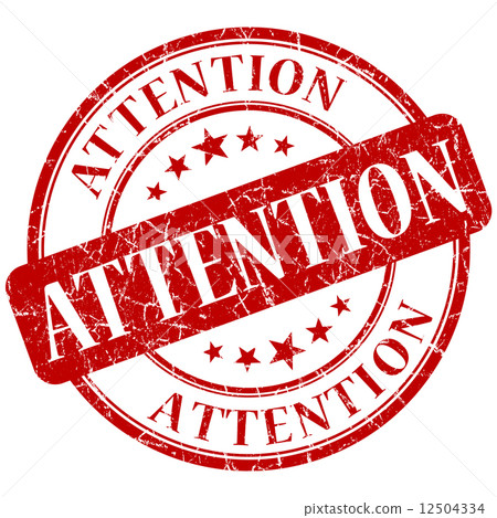 Attention red stamp 12504334