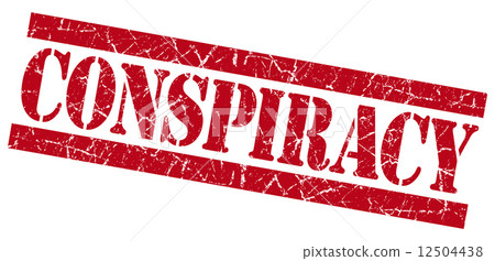Conspiracy grunge red stamp Conspiracy grunge red stamp 12504438