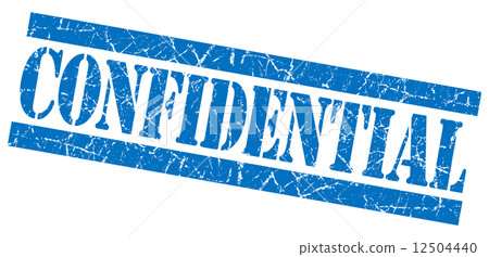 Confidential blue grunge stamp Confidential blue grunge stamp 12504440