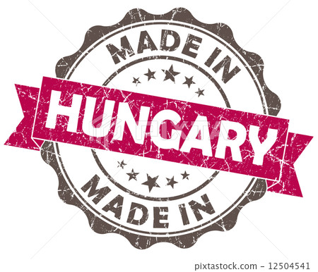 made in hungary pink grunge seal isolated on white background made in hungary pink grunge seal isolated on white background 12504541