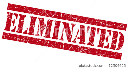 Eliminated red grunge stamp Eliminated red grunge stamp 12504623