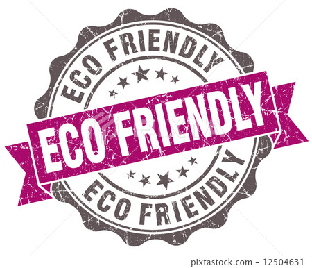 Eco friendly violet grunge retro style isolated seal Eco friendly violet grunge retro style isolated seal 12504631