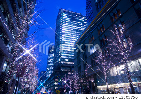 丸之內的聖誕節照明 12505750
