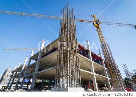cement prop in building construct site cement prop in building construct site 12506310