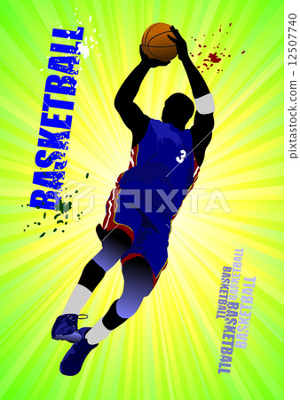 Basketball poster. Vector illustration 12507740
