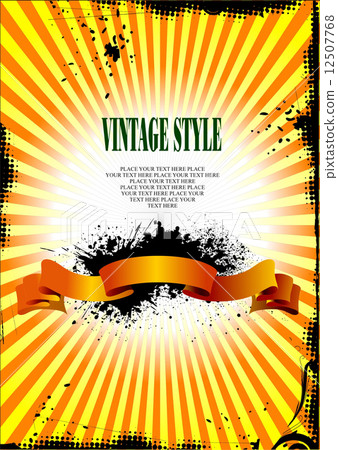 Vintage grunge background. Vector illustration 12507768