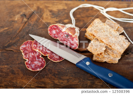 italian salame pressato pressed slicing italian salame pressato pressed slicing 12508396